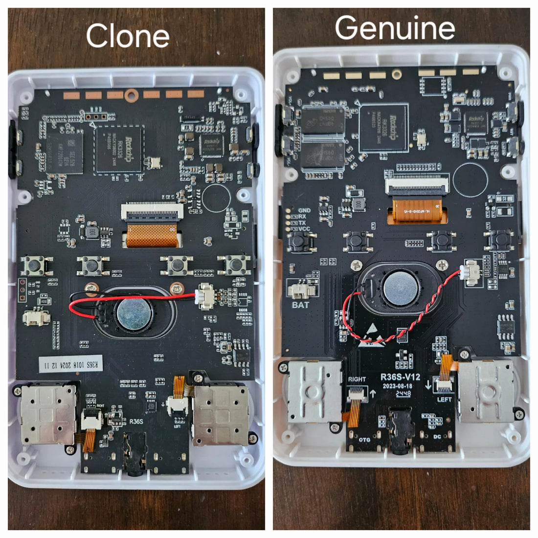 R36S Original vs Clone