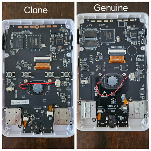 R36S Original vs Clone