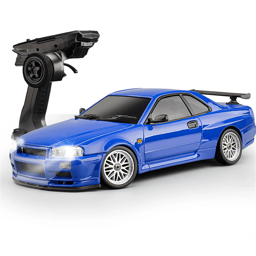 LDRC 1899 1/18 Scale GTR R34 RC Drift Car – Alloy Body + Gyro