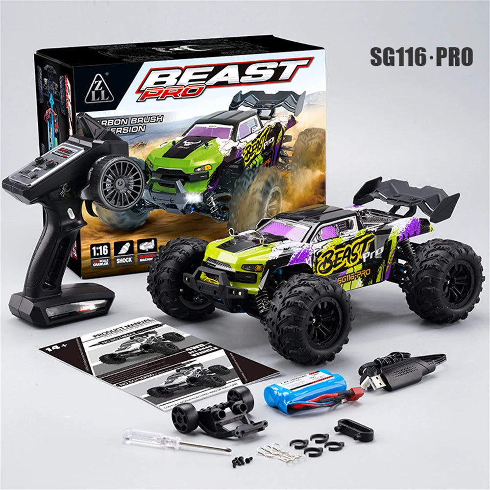 HobbyistNirvana Supersonic High Speed Remote Control (Rc) Car | Hobby Grade Stunt Car ZLL SG116 PRO 40 + kmph