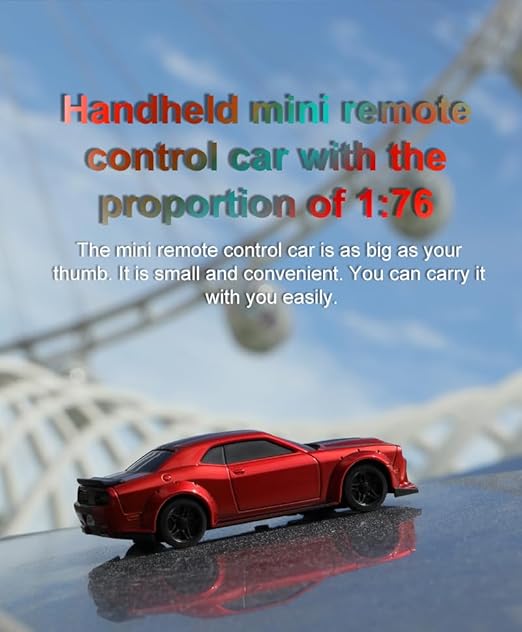 Turbo Racing C75 1:76 Micro Drift RC Car – Red, Type-C, 2 Spare Shells