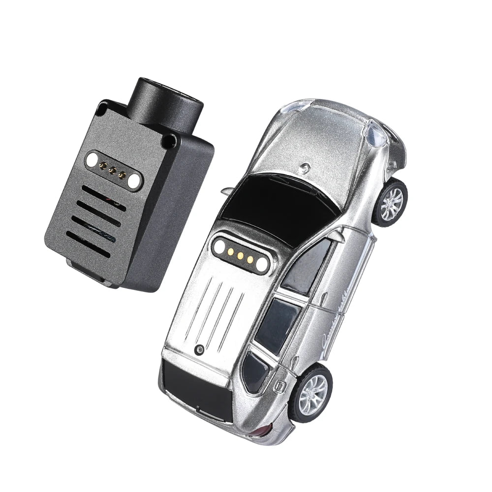 Mini FPV RC Car with WiFi Camera & Gyro Stabilization 1/64 Wltoys 6401-C Wifi Full Proportional - Silver