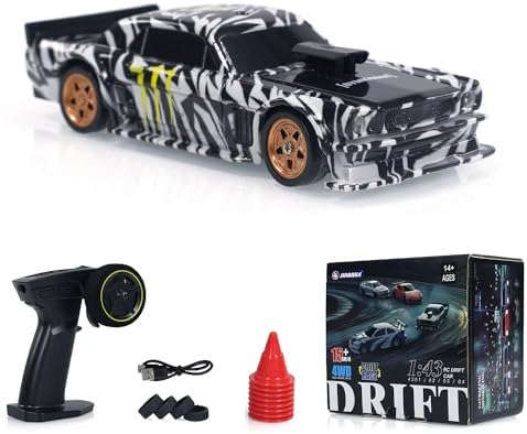 Mini RC Drift Car - 4WD 1:43 15KM/h Jiabaile 4301 with Gyro