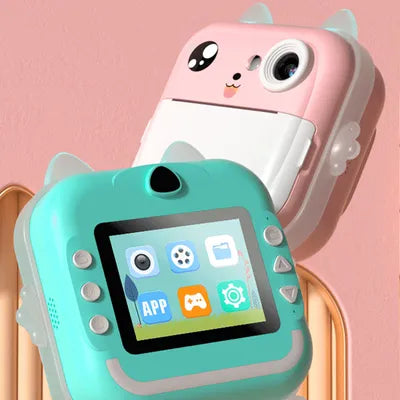 Instant Print Camera   - 1080P HD, 48MP, SD Card, Bluetooth, Free App, 3 Rolls Print Paper, Stickers, Fun Filters, Gift for Kids