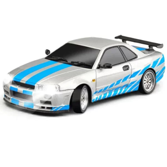 LDRC 1899 1/18 Scale GTR RC Drift Car Silver