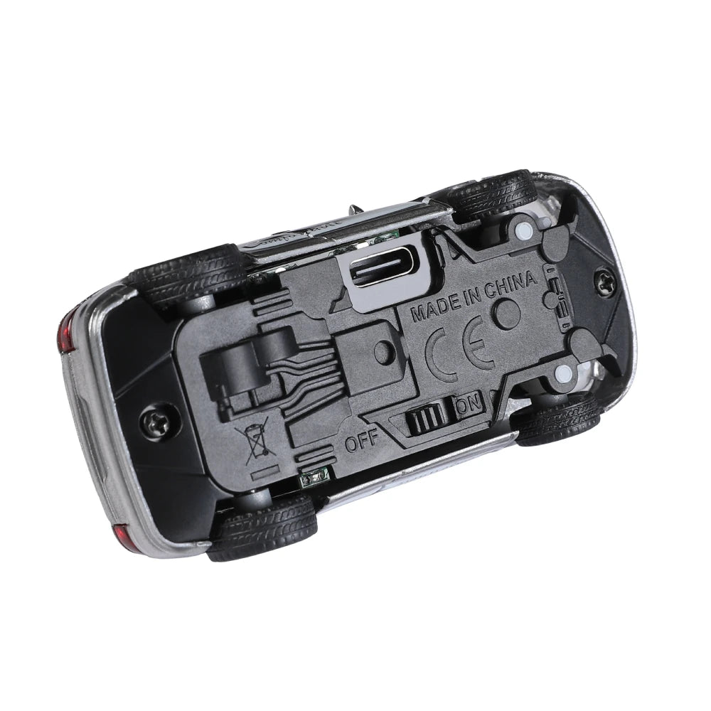 Mini FPV RC Car with WiFi Camera & Gyro Stabilization 1/64 Wltoys 6401-C Wifi Full Proportional - Silver