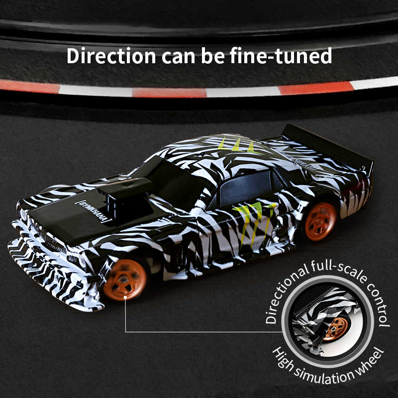 Mini RC Drift Car – 4WD 1:43 15KM/h Silver – With GYRO