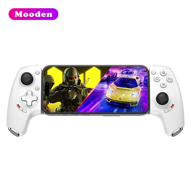 HNAB01 Stretch Mobile Game Controller for Android, iOS, PC, PS, Switch(Type C + BT) - White
