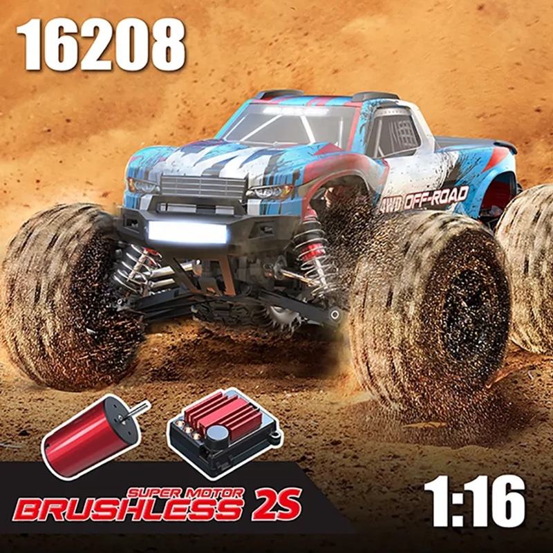 MJX Hyper Go 16208 1/16 Brushless Remote Control Monster Truck  RC 4X4 4WD 45km/h