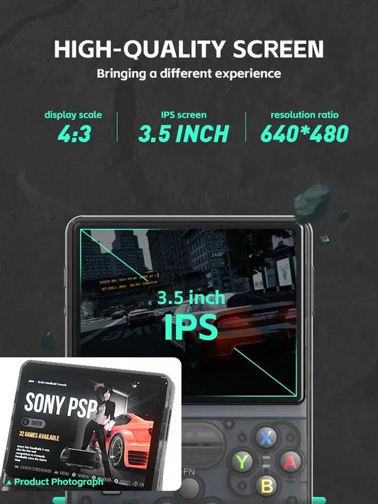 HN-R36S Handheld Retro Game Console - 1Gb Ram(1 Ram Chip) 15k+ games 3.5-inch Display.